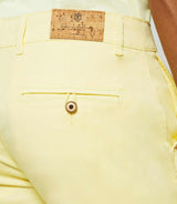 Bermuda en coton stretch jaune pale SLOWLY - IZAC