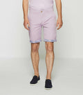 Bermuda en coton stretch parme SLOWLY - IZAC