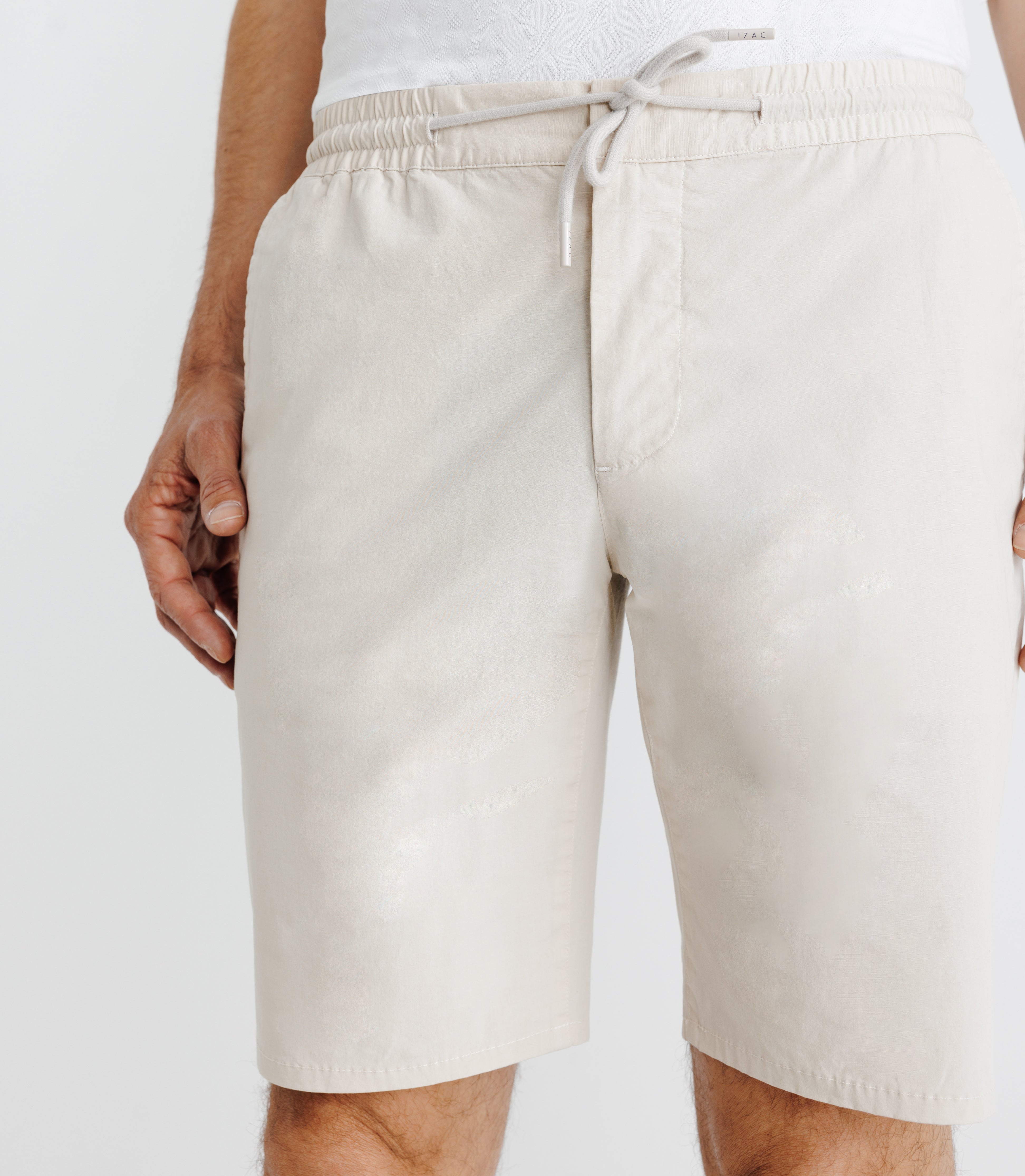 Bermuda en coton mastic - IZAC