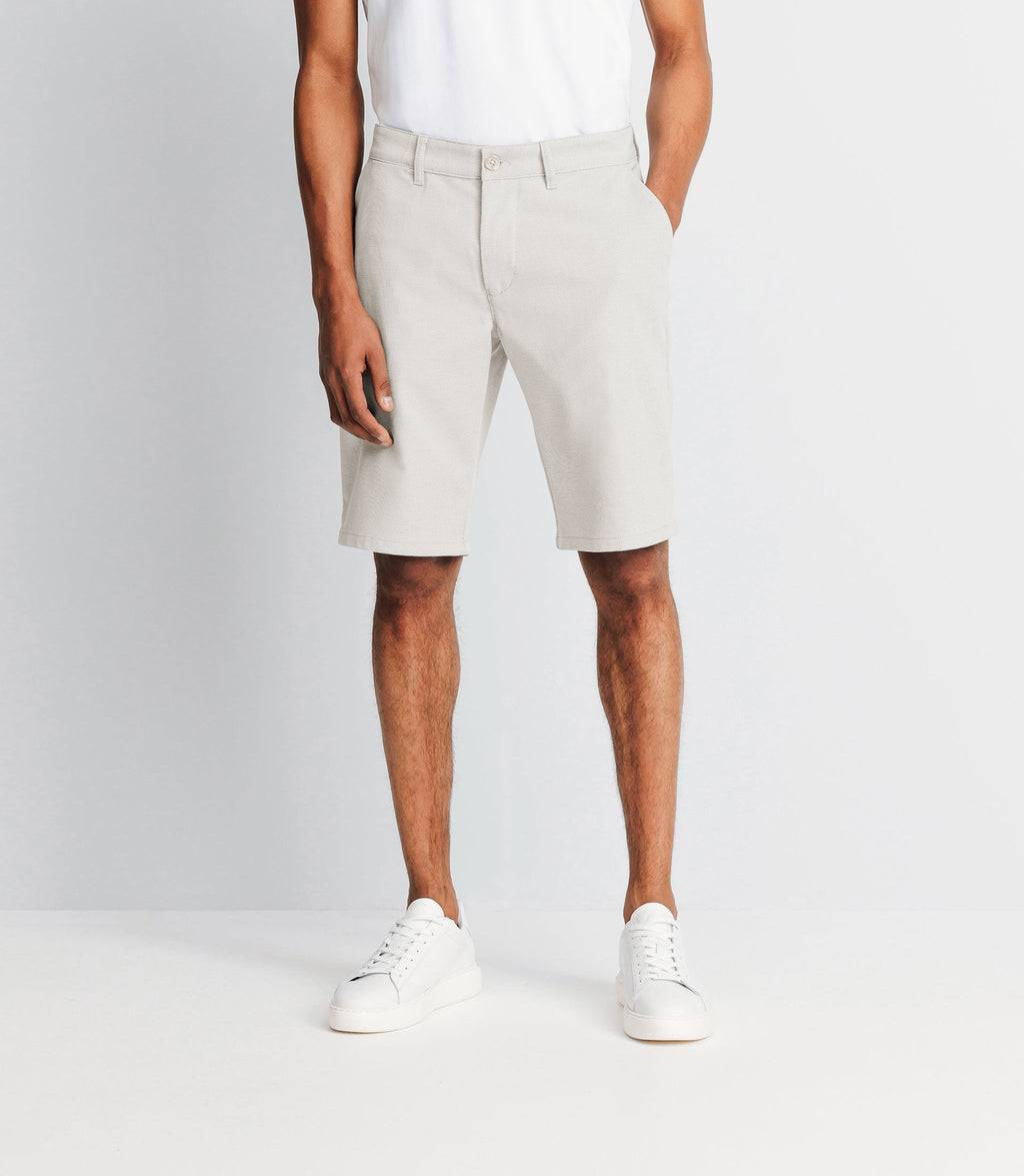 Bermuda armuré beige clair - IZAC
