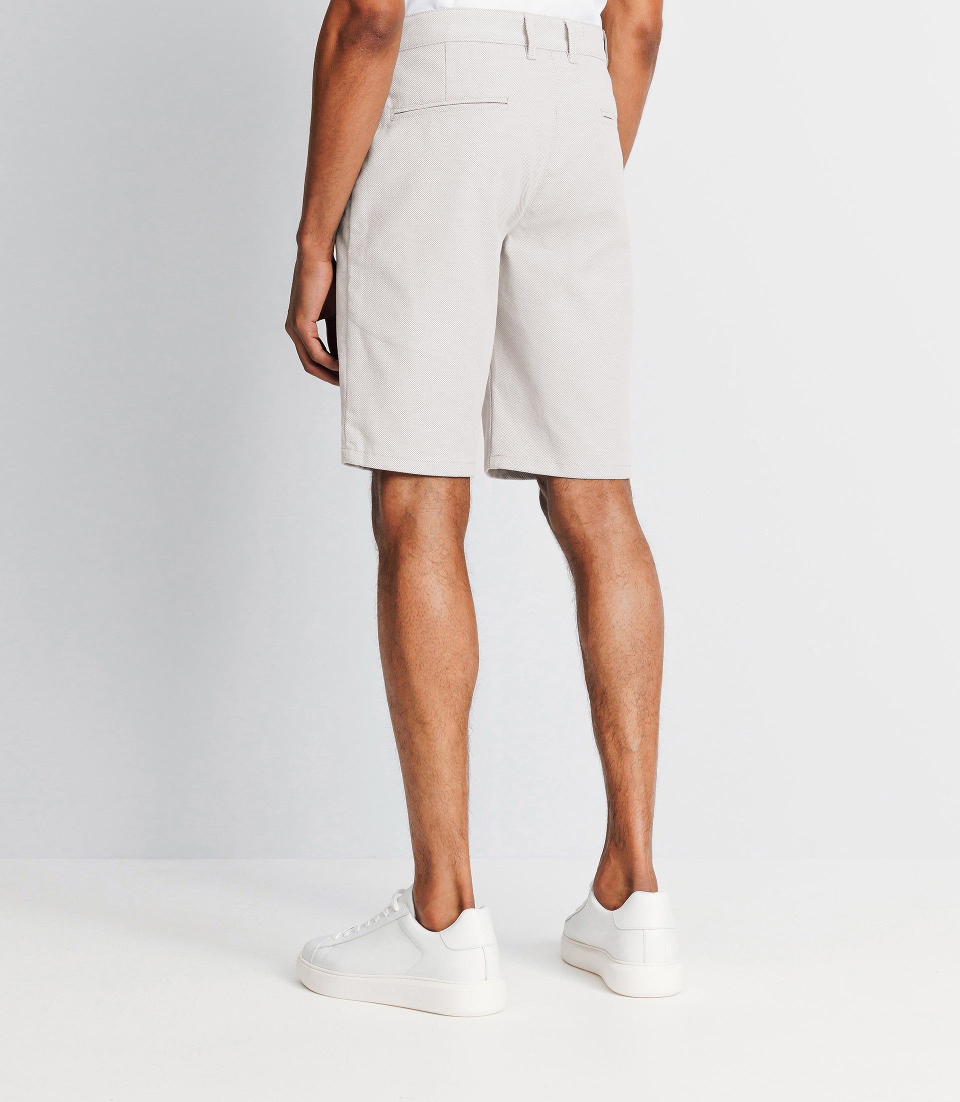Bermuda armuré beige clair - IZAC