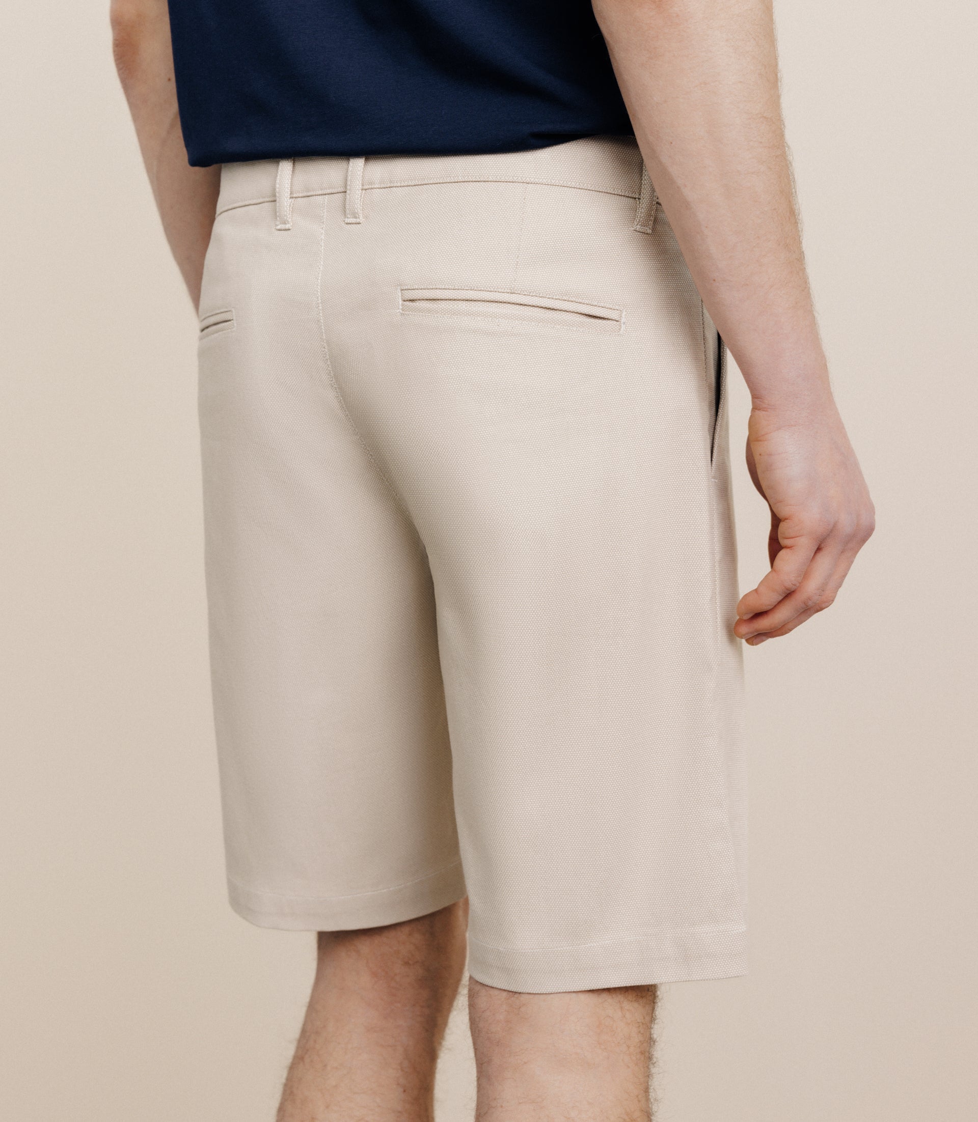Bermuda coton stretch beige - IZAC