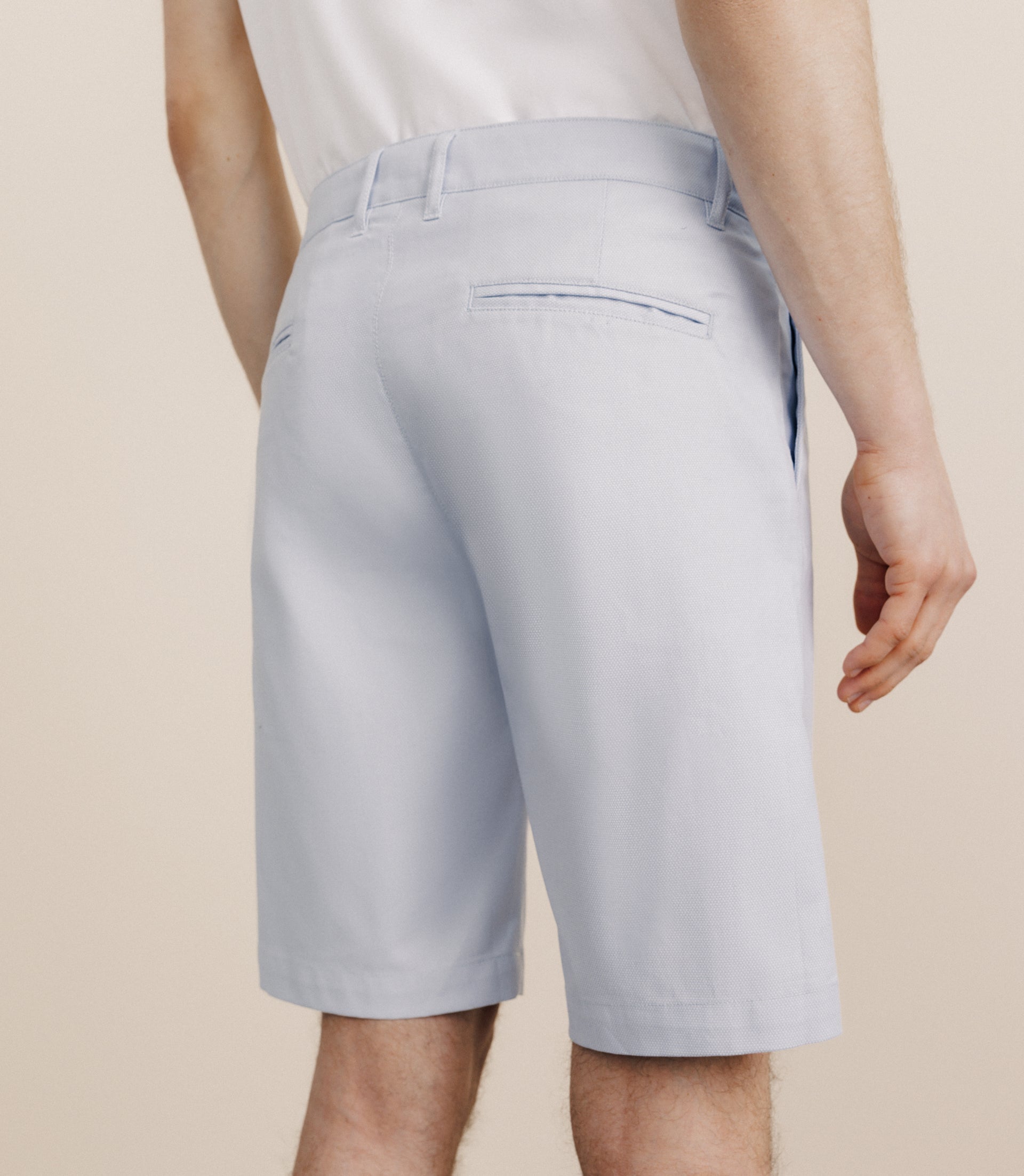 Bermuda coton stretch bleu ciel - IZAC