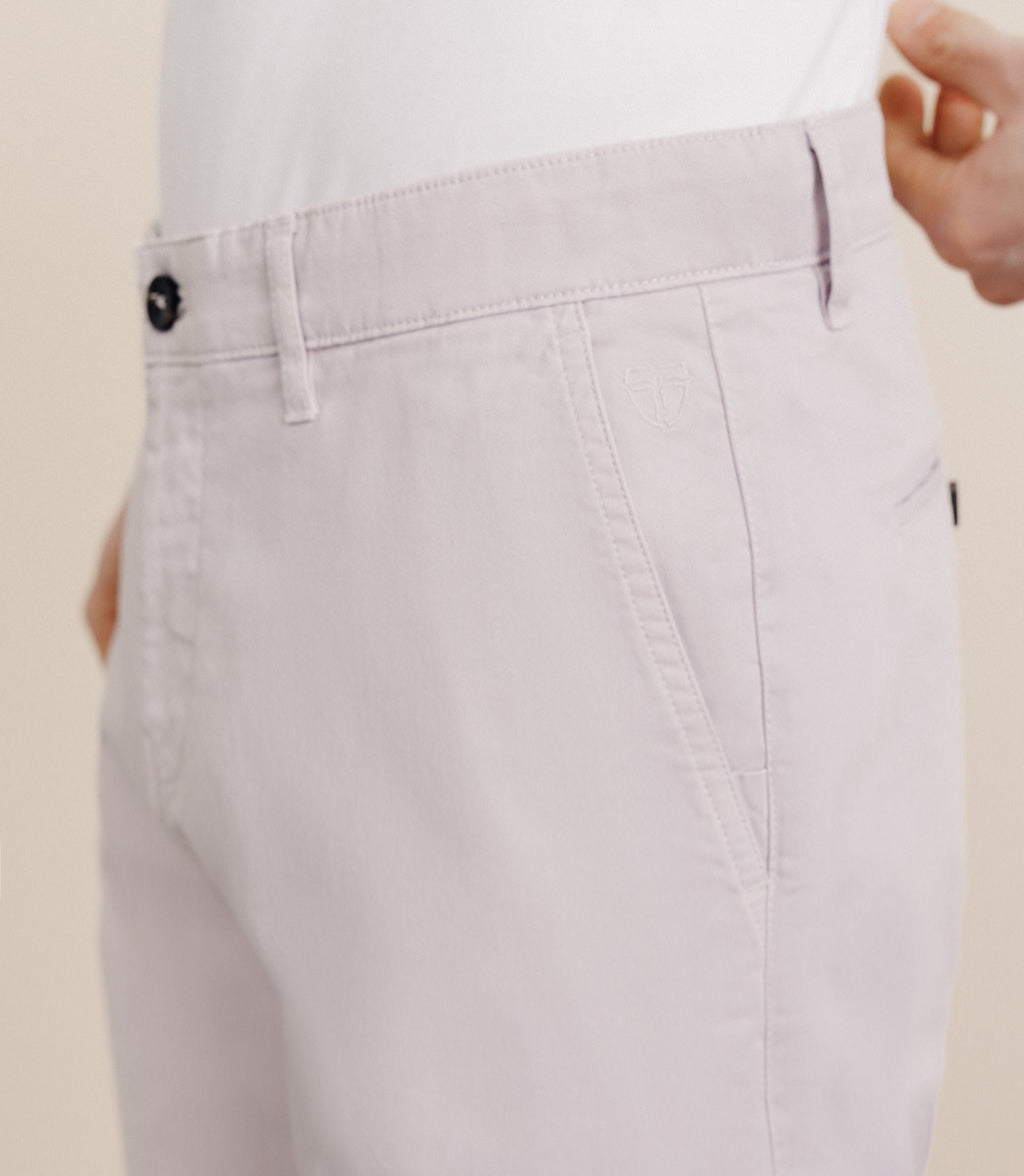 Bermuda coton stretch rose - IZAC