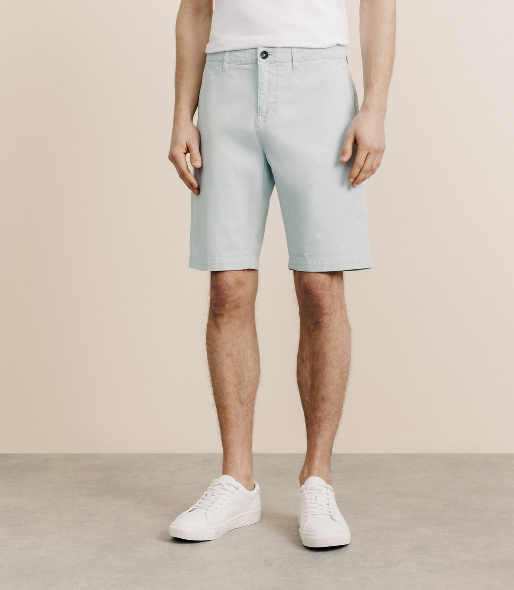Bermuda coton stretch vert - IZAC