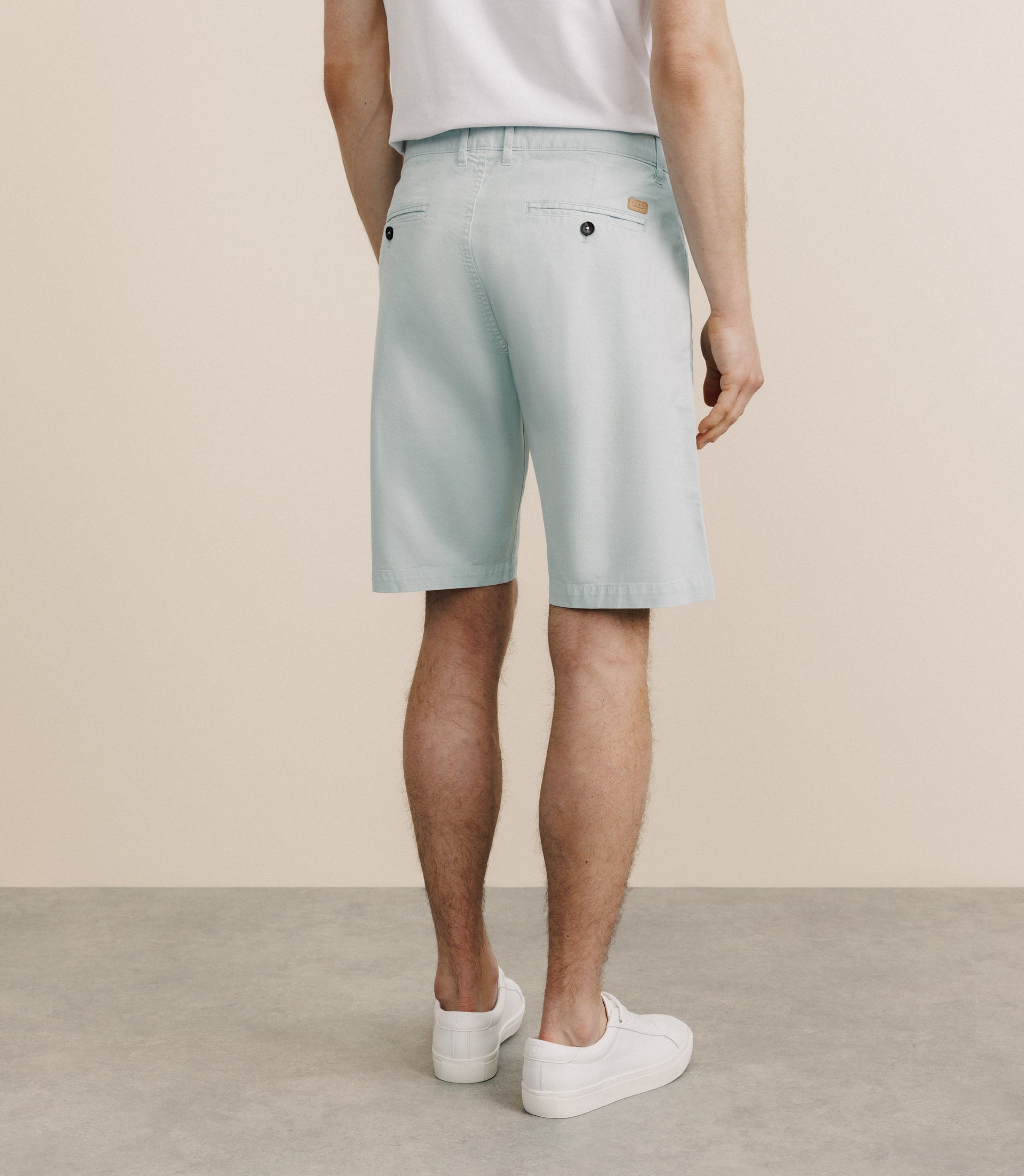 Bermuda coton stretch vert - IZAC