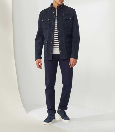 Parka multipoche bleu marine "Connu" - IZAC