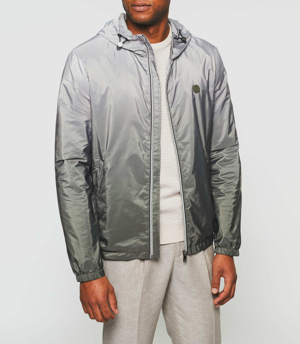 Blouson à capuche dégradé kaki "Remy" - IZAC