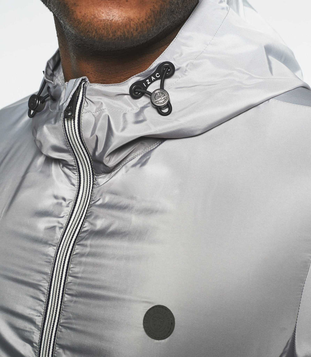 Blouson à capuche dégradé kaki "Remy" - IZAC