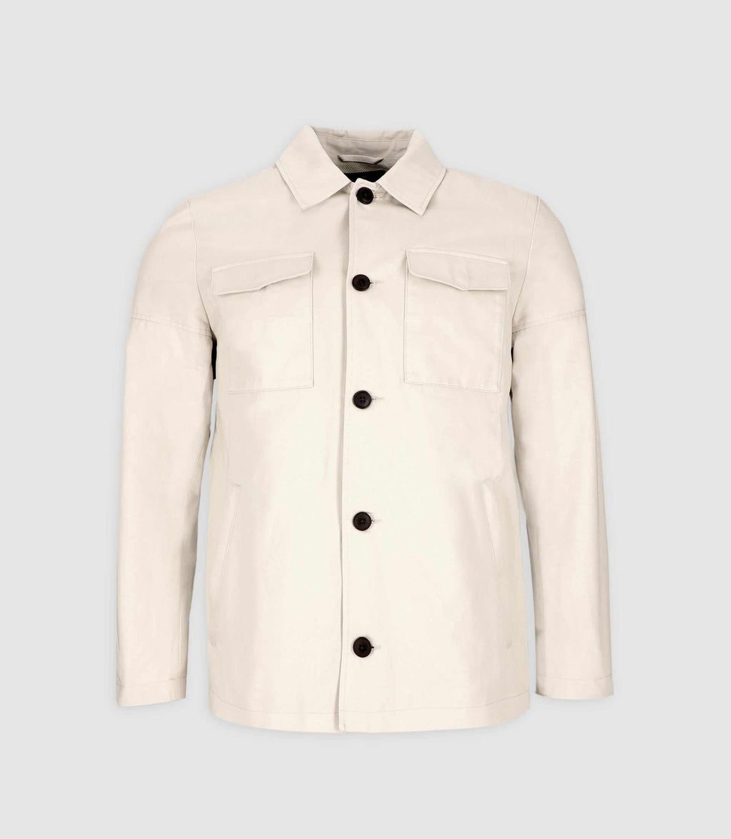 Blouson 2 poches beige mastic REC - IZAC