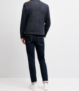 Blouson col montant marine - IZAC
