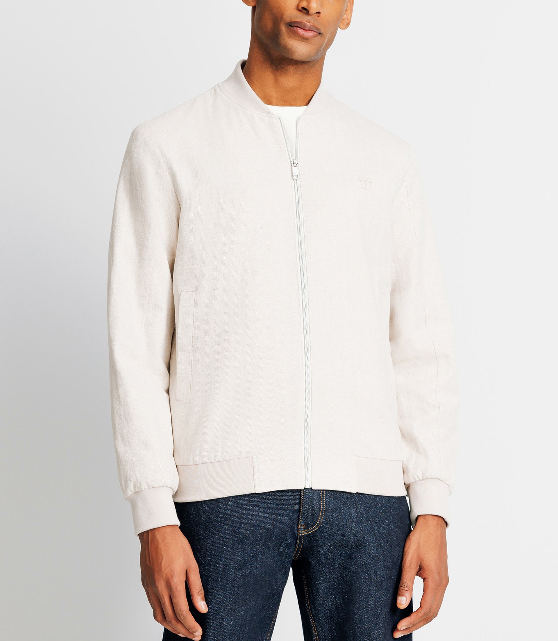 Blouson col teddy beige - IZAC