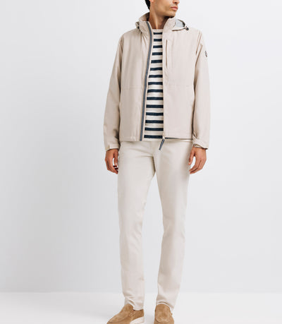 Blouson col montant beige - IZAC