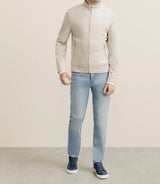 Blouson en suédine écru - IZAC