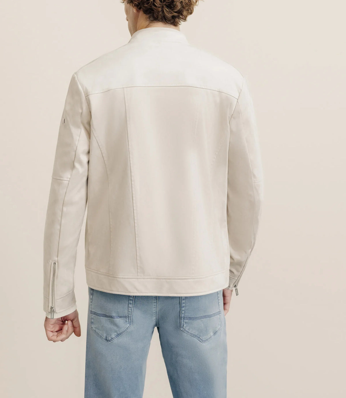 Blouson en suédine écru - IZAC