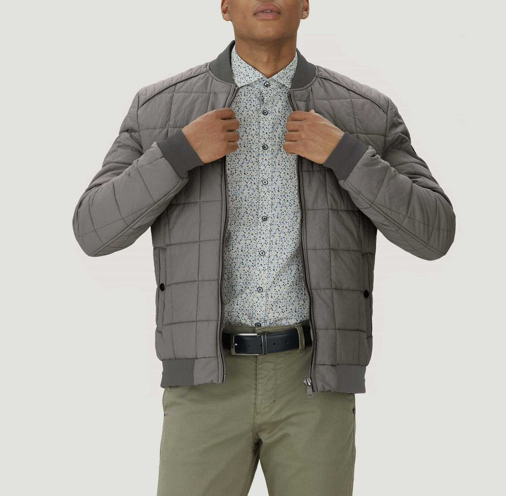 Blouson matelasse léger kaki "Timeo" - IZAC