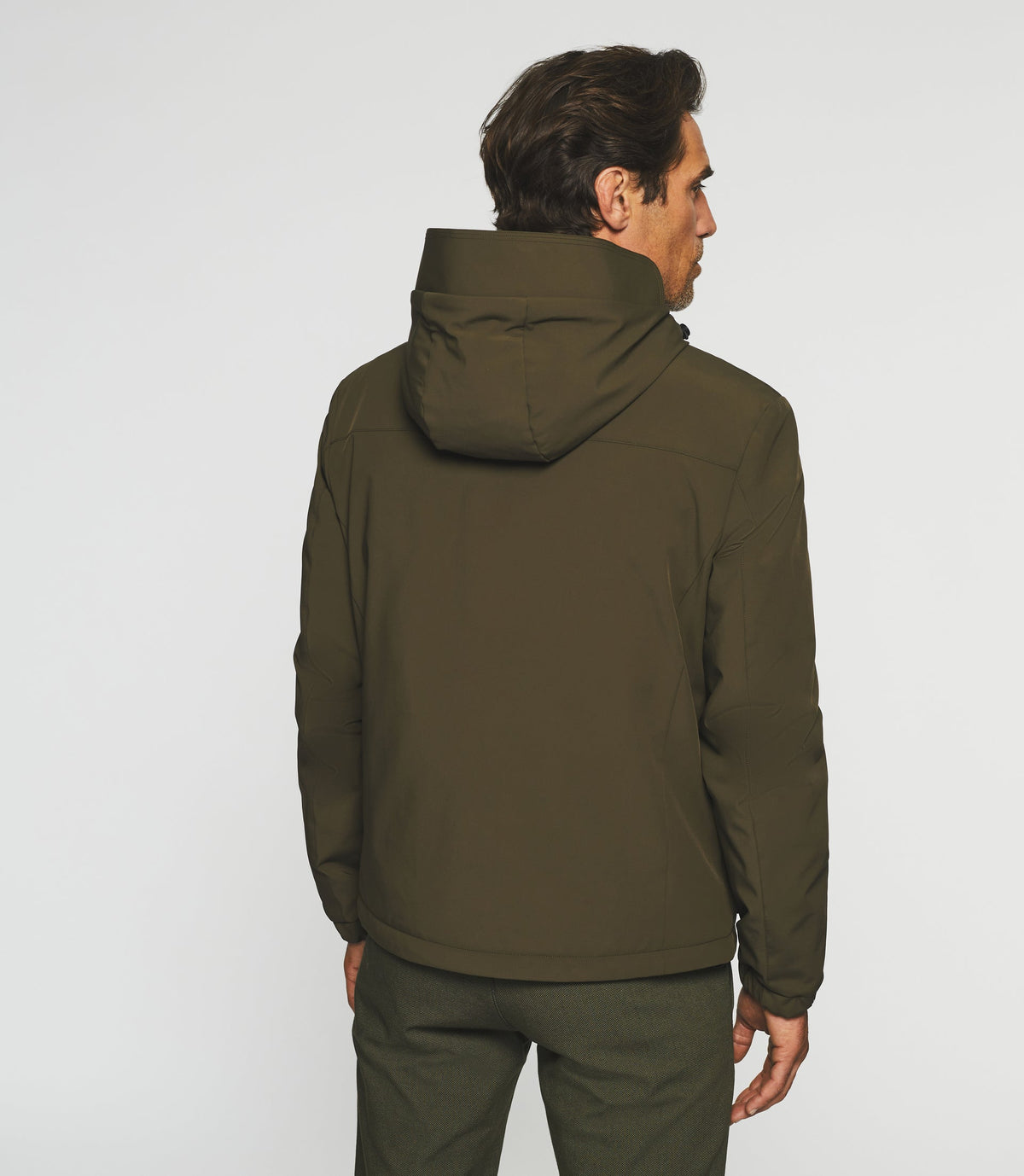Blouson technique à capuche kaki MAHDY - IZAC