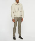 Blouson en laine à col amovible mastic MATHIAS - IZAC