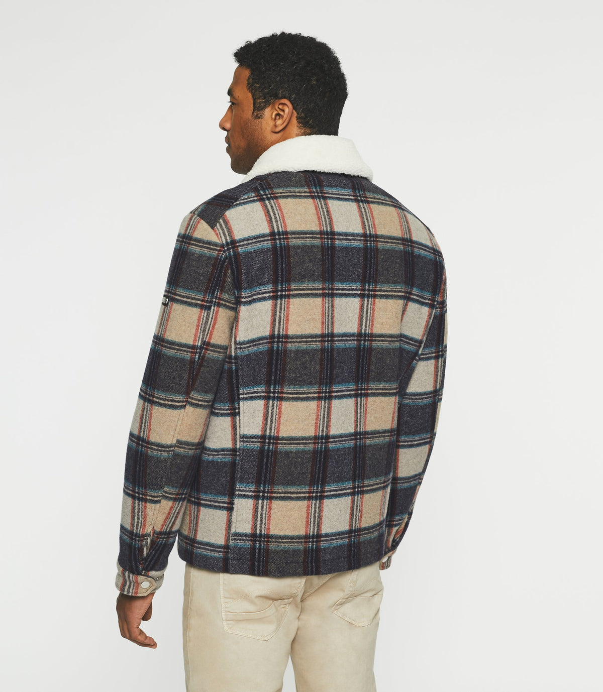 ANNULE Blouson matelassé à carreaux bleu gris MATISSEBIS - IZAC