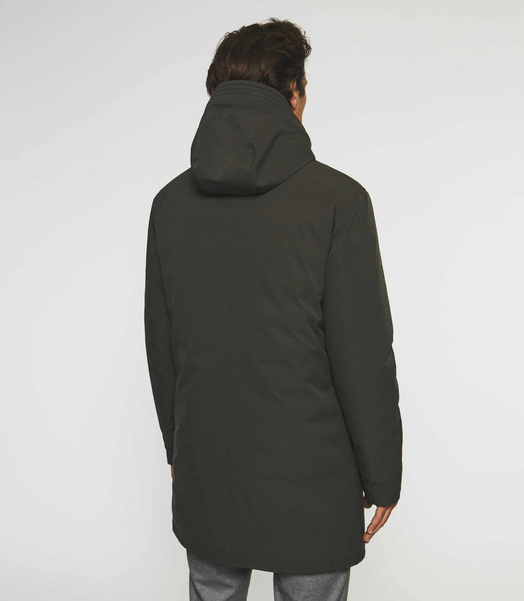 Parka longue à capuche kaki MIRKO - IZAC