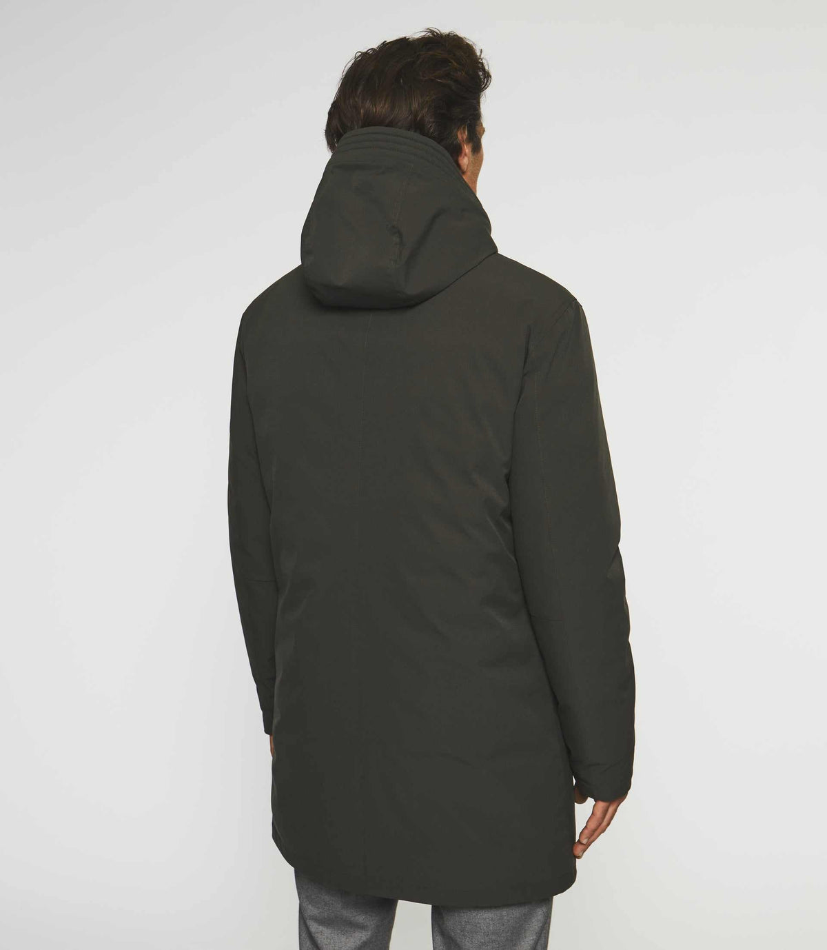 Parka longue à capuche kaki MIRKO - IZAC