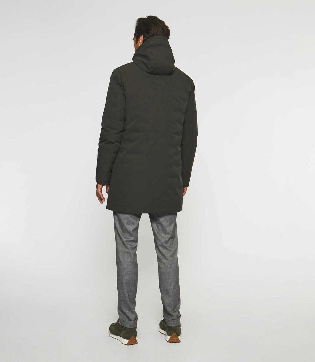 Parka longue à capuche kaki MIRKO - IZAC