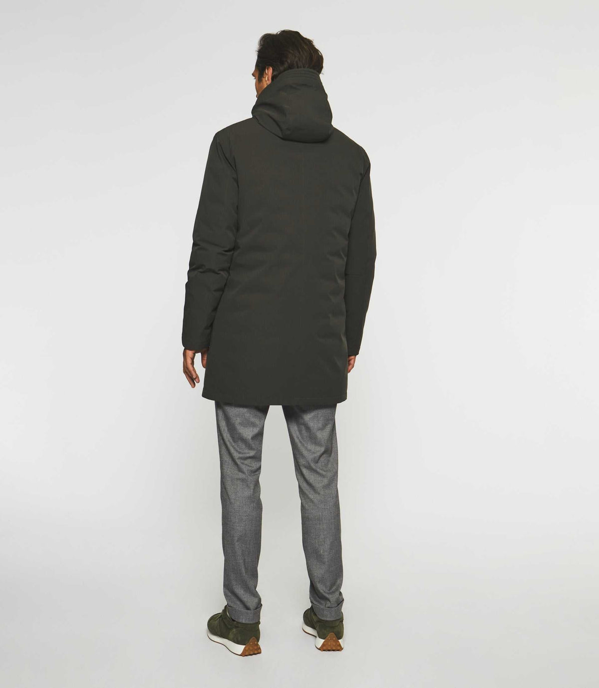 Parka longue à capuche kaki MIRKO - IZAC