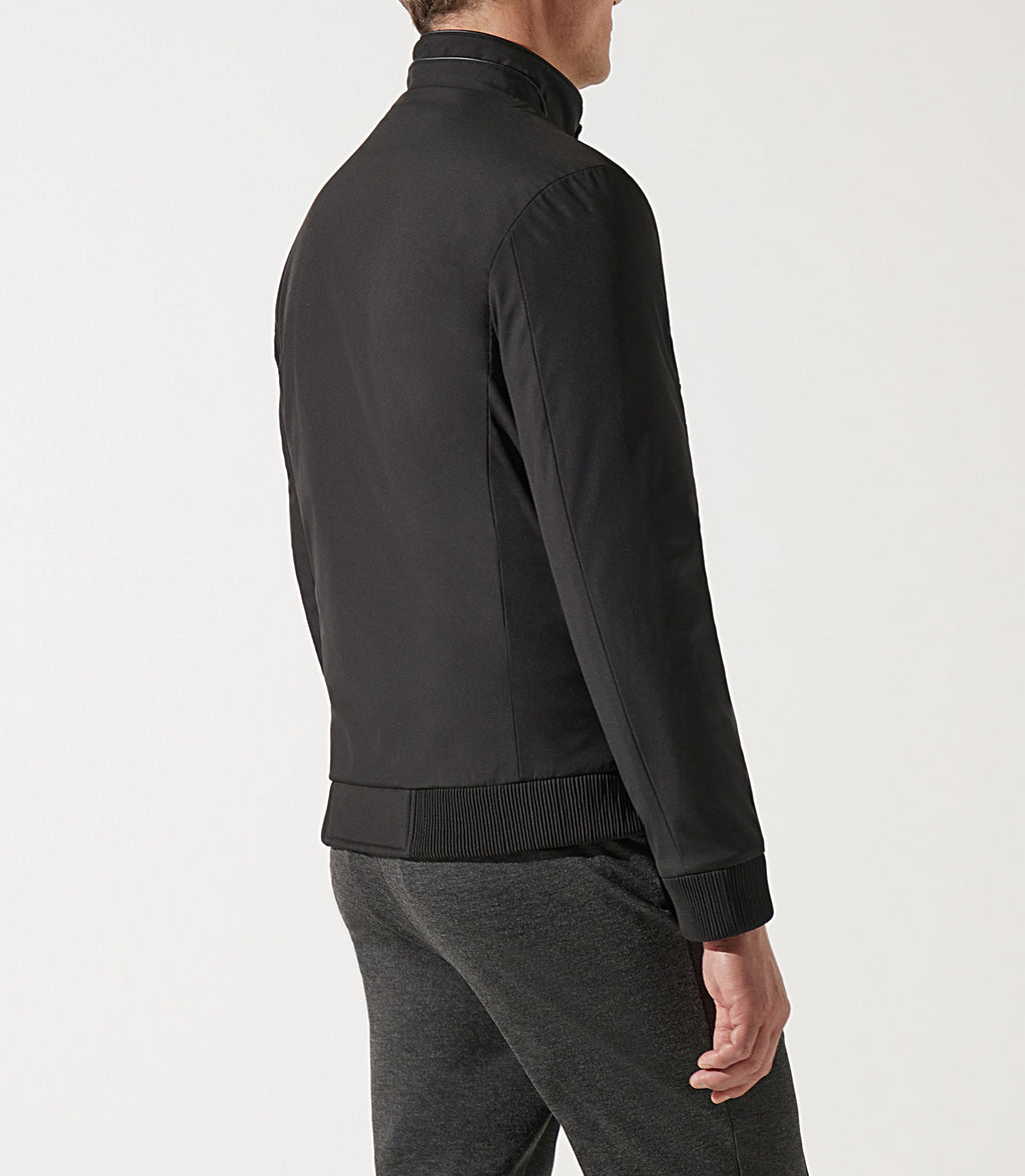 Blouson col montant matelassé noir MACAO - IZAC