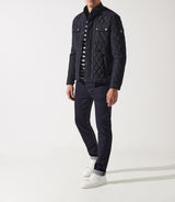 Blouson surchemise à col montant matelassé marine MACEO - IZAC