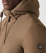 Parka longue à capuche taupe MANCHESTER - IZAC