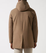 Parka longue à capuche taupe MANCHESTER - IZAC