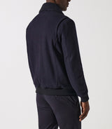 Blouson en laine col sherpa marine MATHIAS - IZAC