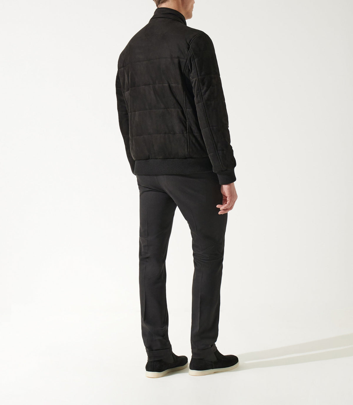 Blouson teddy matelassé noir MEMPHIS - IZAC