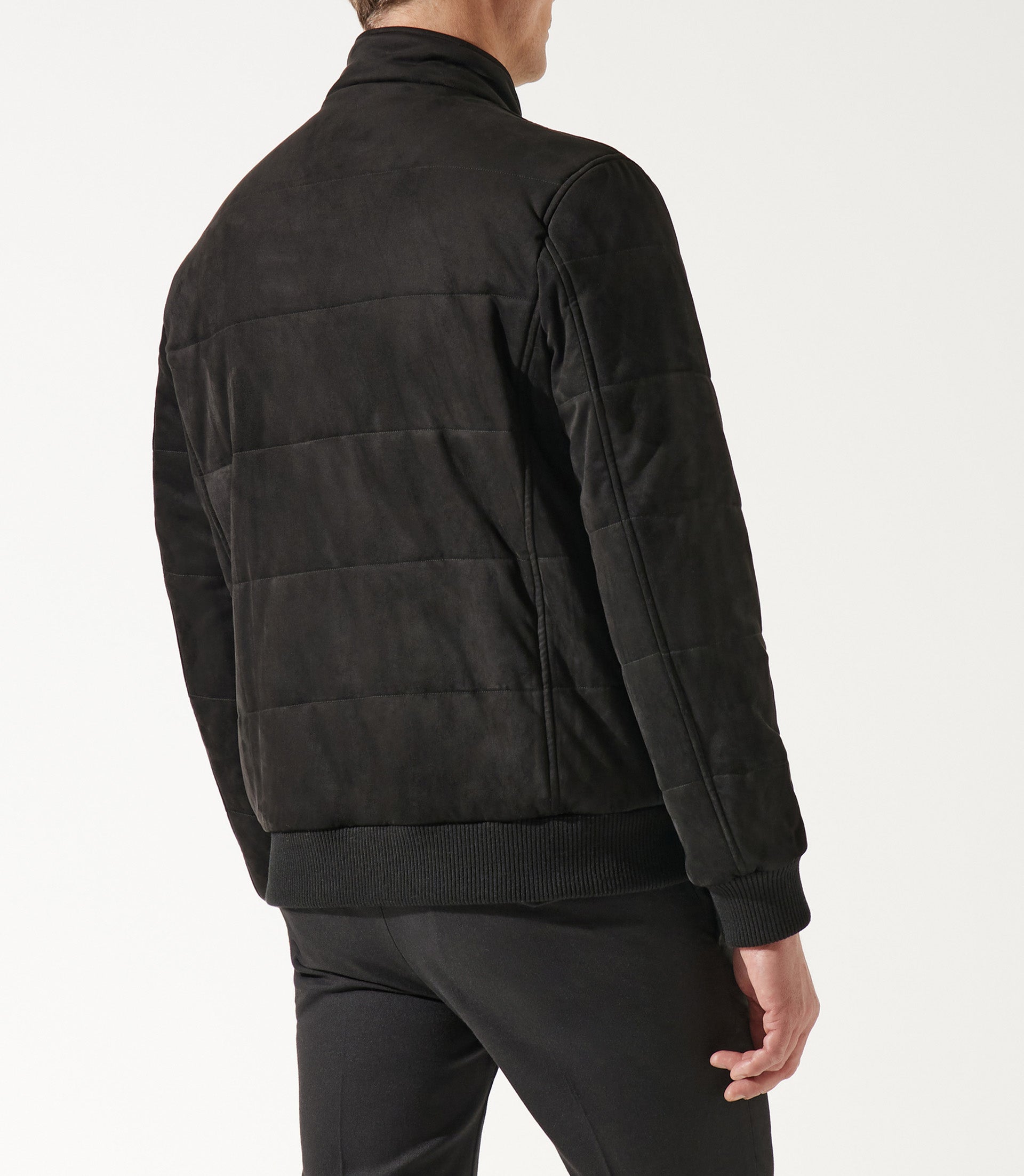 Blouson teddy matelassé noir MEMPHIS - IZAC