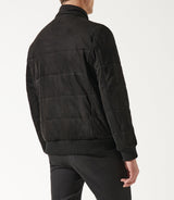 Blouson teddy matelassé noir MEMPHIS - IZAC