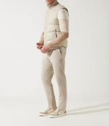 Doudoune sans manche col montant beige MIAMI - IZAC