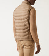 Doudoune sans manches à col montant beige MIDORI - IZAC