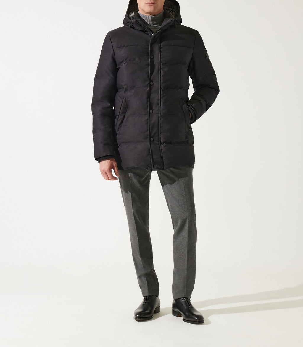 Parka longue matelassée noir MIKITA - IZAC