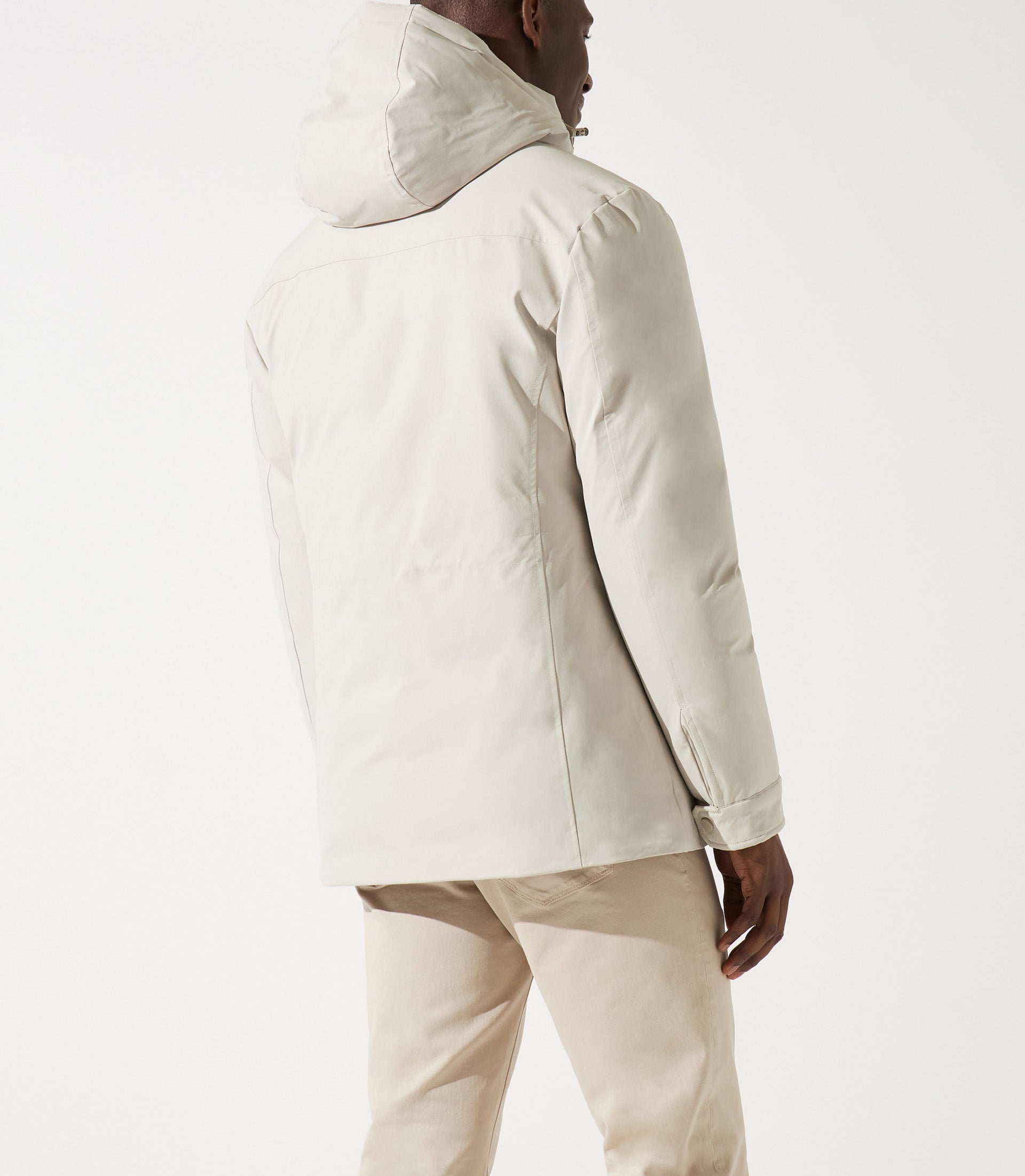 Parka longue 4 poches écru MIRAN - IZAC