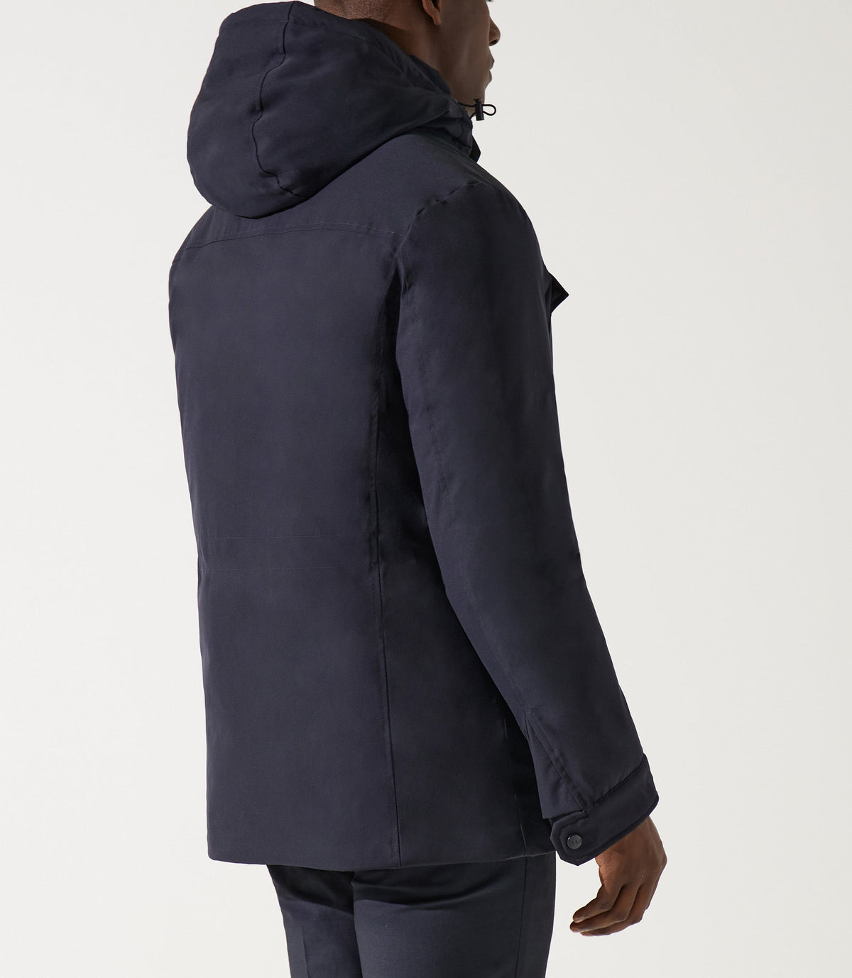 Parka longue 4 poches marine MIRAN - IZAC