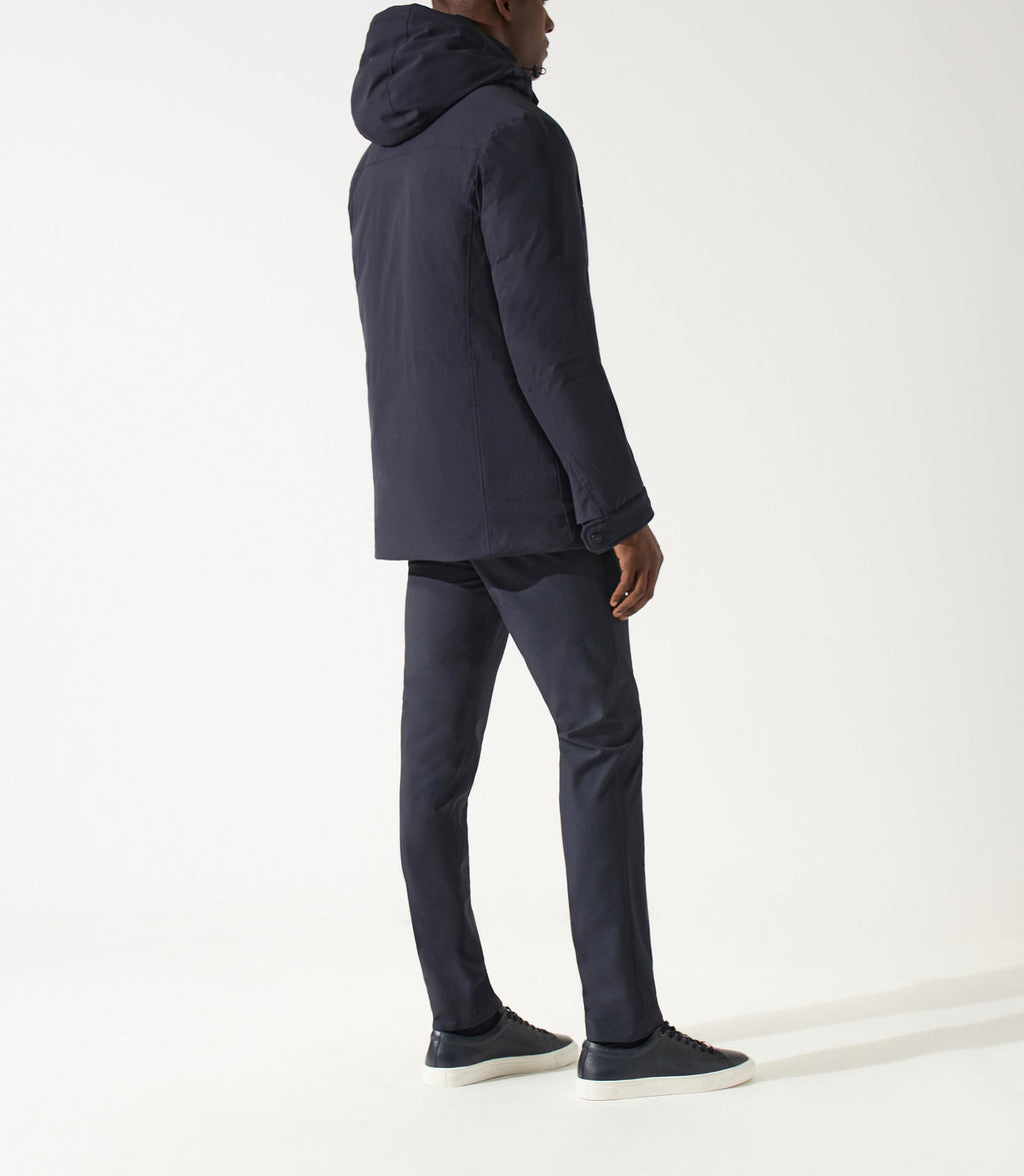 Parka longue 4 poches marine MIRAN - IZAC