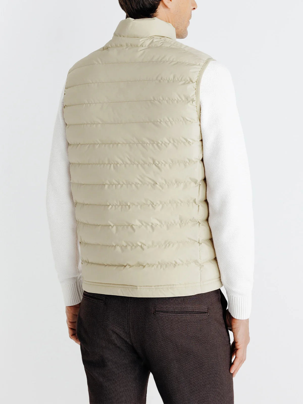 Doudoune sans manche beige - IZAC