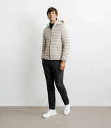 Doudoune avec capuche amovible beige