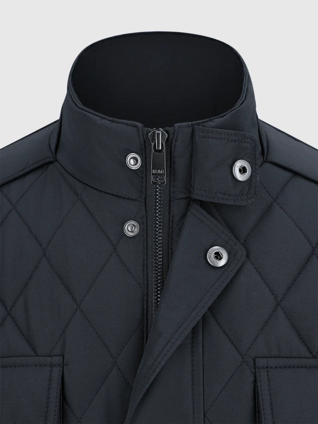 Blouson col montant marine - IZAC