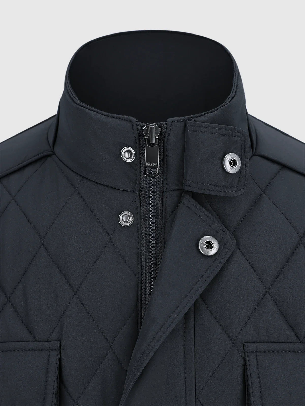Blouson col montant marine - IZAC