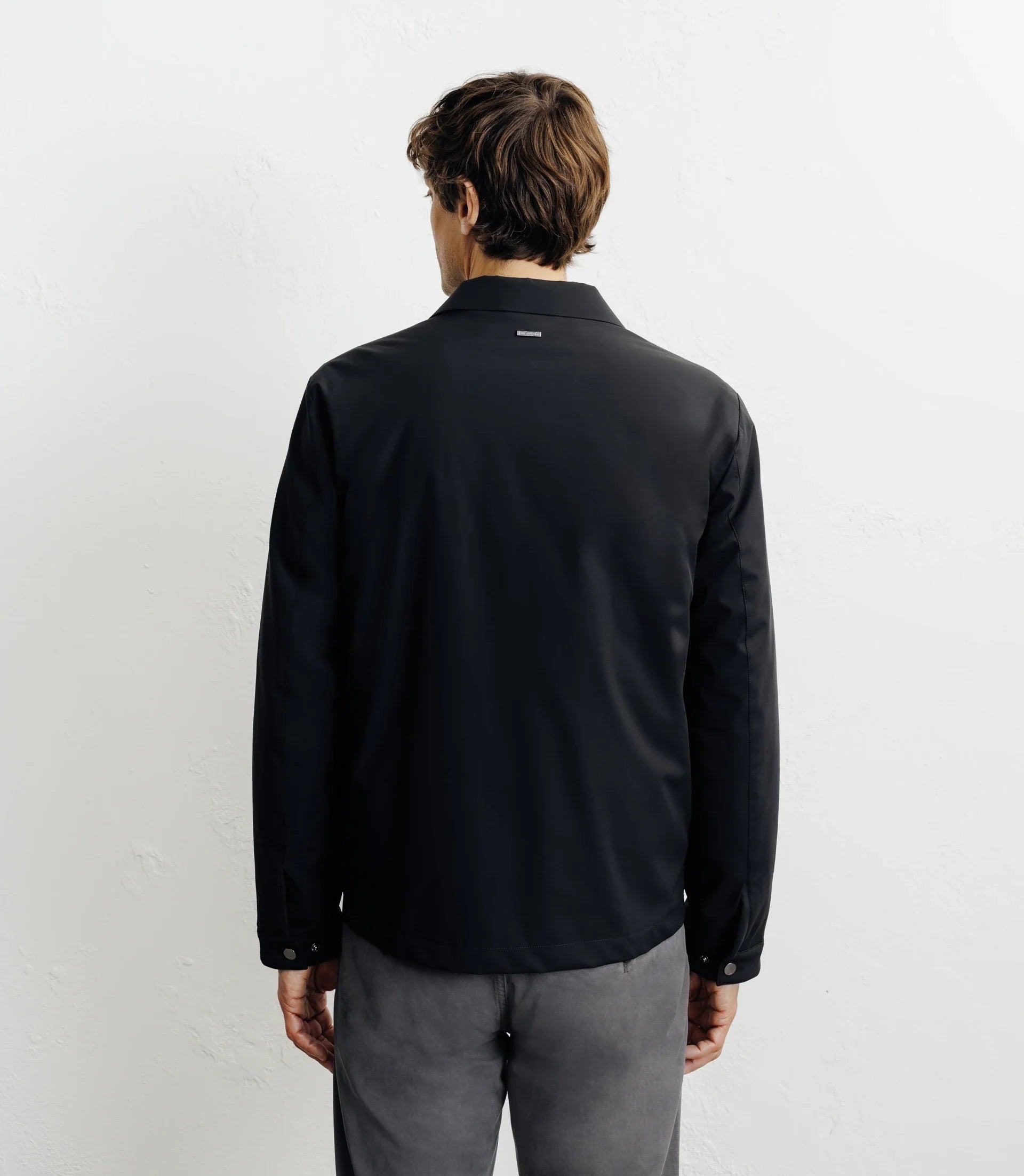 Blouson col chemise noir - IZAC