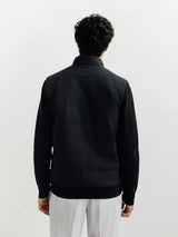 Blouson bi - matière noir - IZAC