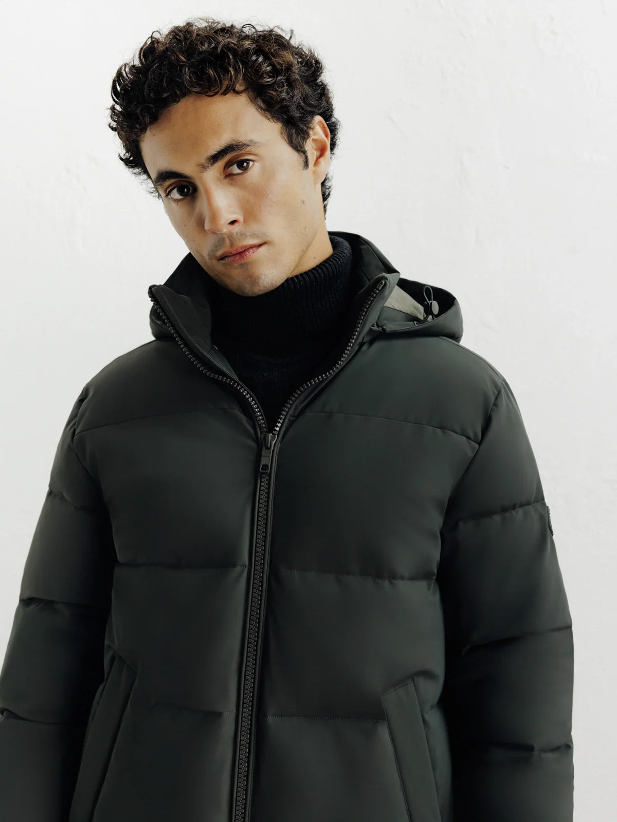 Doudoune courte kaki - IZAC