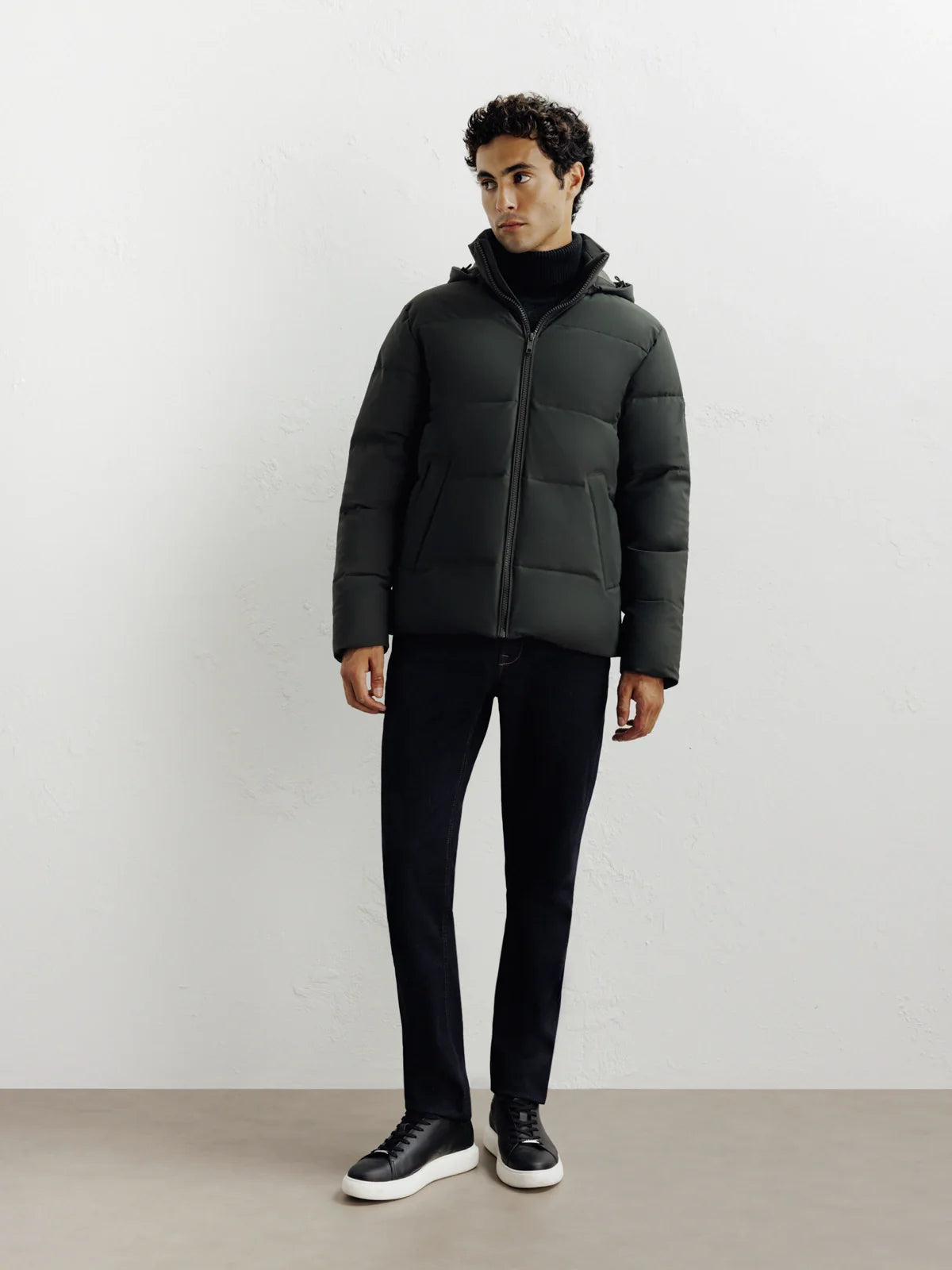 Doudoune courte kaki - IZAC