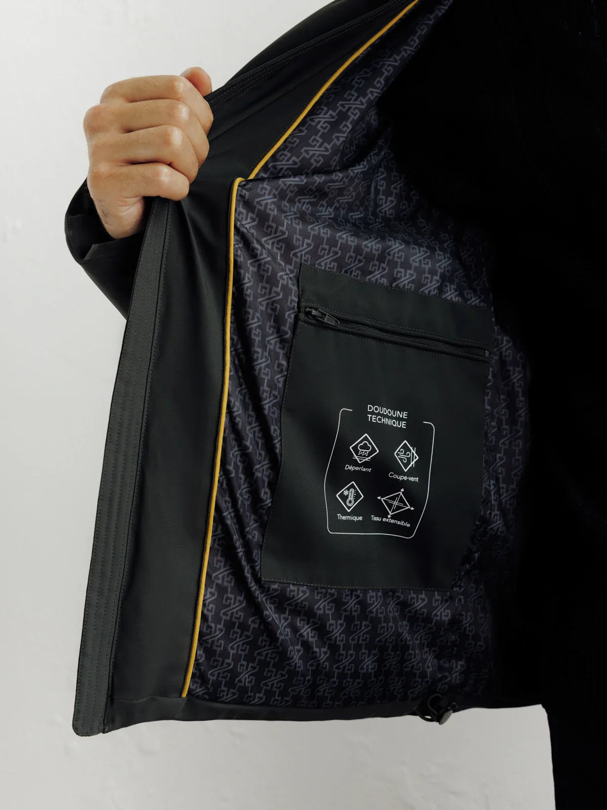 Doudoune courte kaki - IZAC